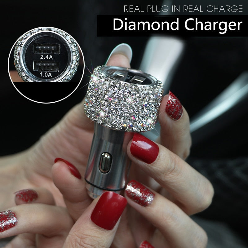 USB Car Charger For Mobile Phone Tablet GPS Fast Charger Car-Charger Dual USB 🇨🇳