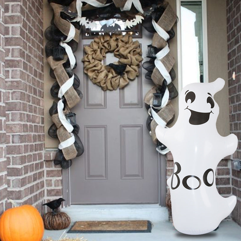 Halloween Pumpkin Head Tumbler Inflatable Standing Ghost Garden Ornaments Holiday Party Decoration Props 🇨🇳
