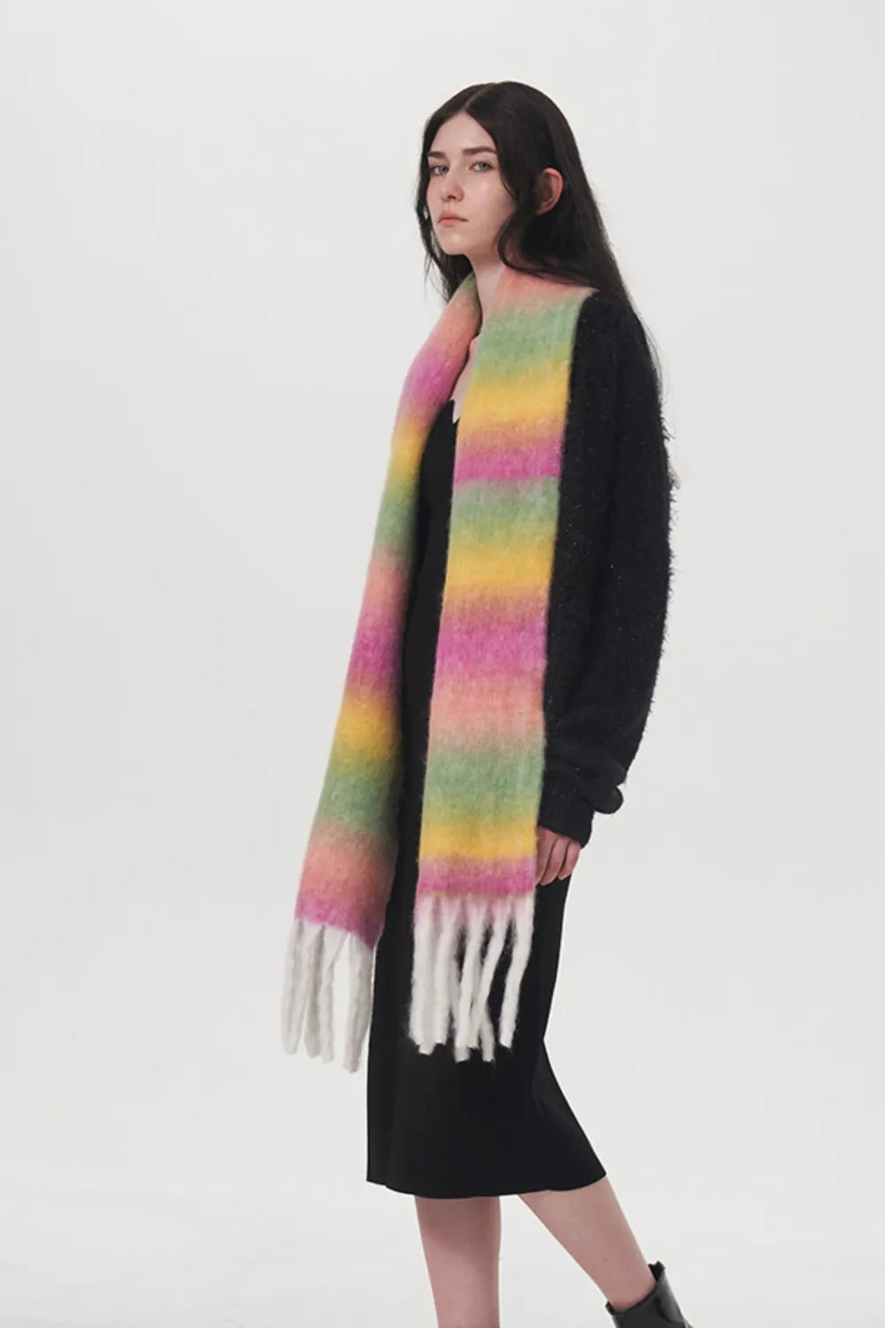 Fringe Gradient Thermal Scarf 🇨🇳