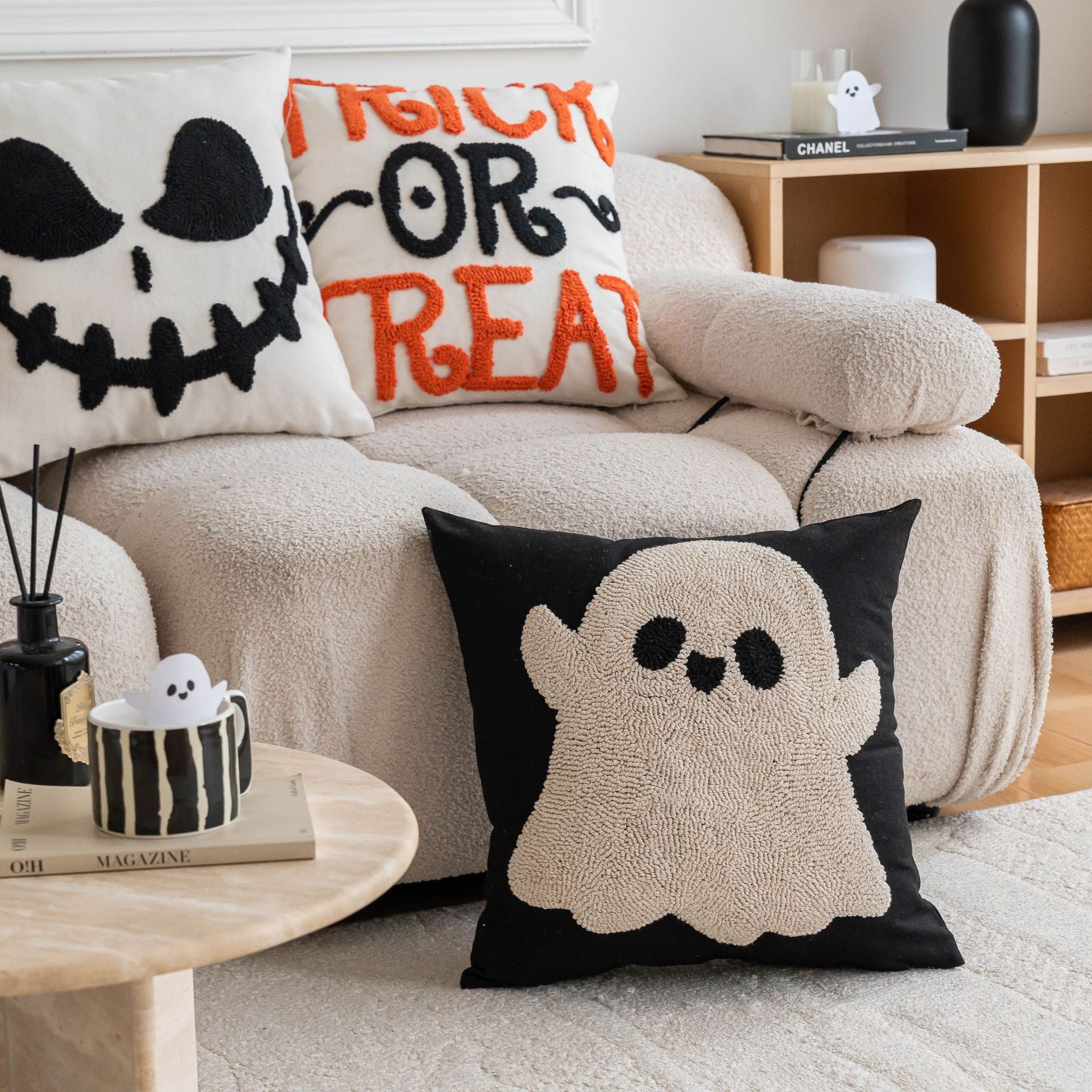Halloween Pillow Modern Minimalist Ins Style Bedroom Cushion Pillow Set for Home Use 🇨🇳