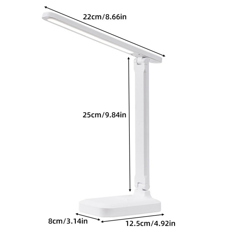 Lamp LED Desk Lamp with Phone Holder Foldable Desk Light Rechargeable Reading Lamp Touch Control Study Light T60 Random Colour 🇬🇧