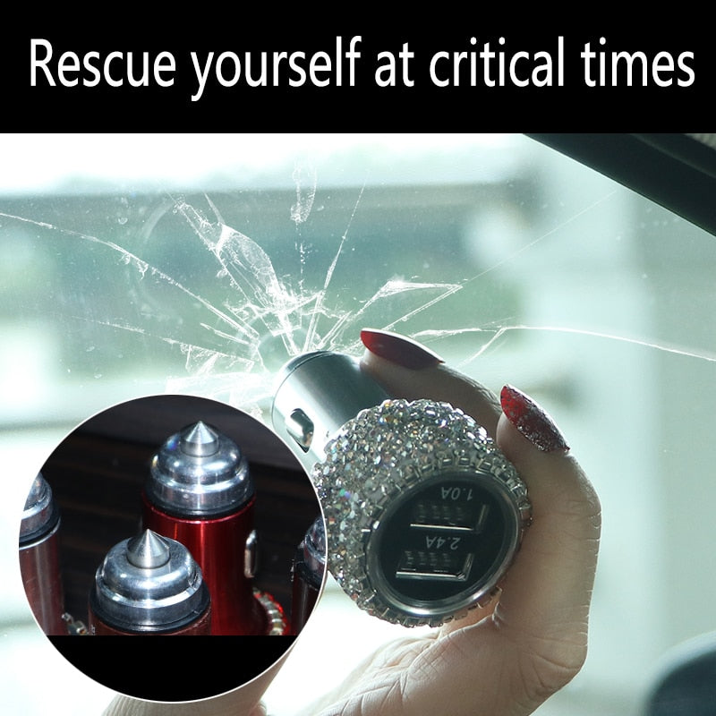 USB Car Charger For Mobile Phone Tablet GPS Fast Charger Car-Charger Dual USB 🇨🇳
