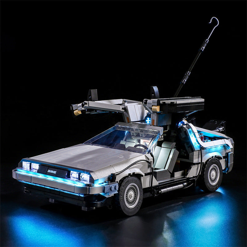 Compatible with LEGO 10300 Back to the Future Time Machine LED Lighting Mechanical Assembly Building Blocks Toy Models Lighting 🇨🇳
