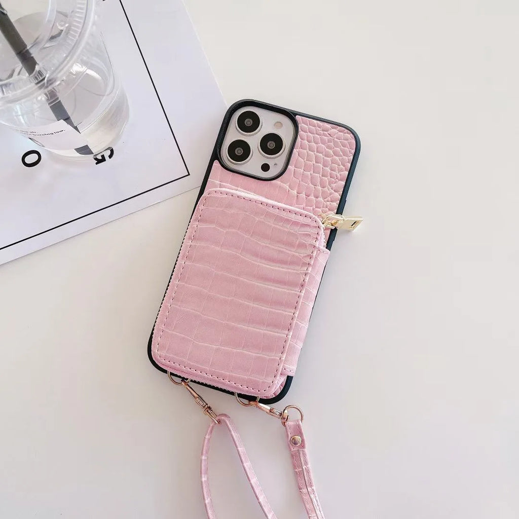 Luxury Leather Wallet Crossbody Lanyard Soft Phone Case Back Hard Cover 🇨🇳