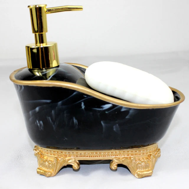 Liquid Soap Bottle Resin Bathtub Shape Bathroom Sanitizer Bottle 🇨🇳