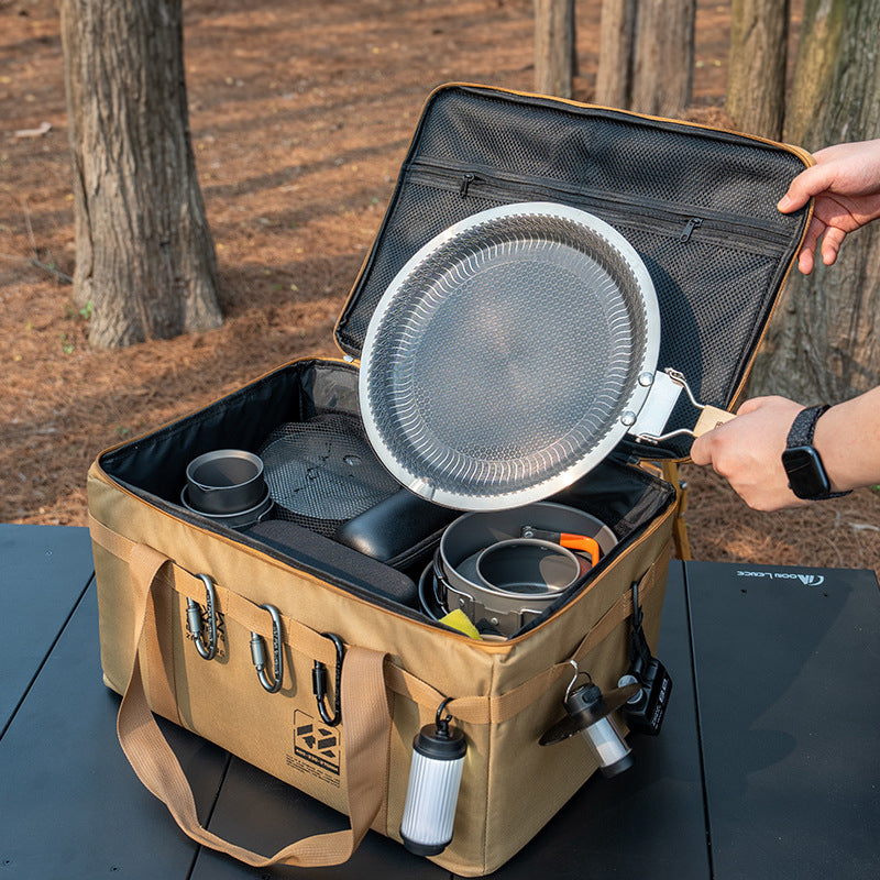 Outdoor bag, large - capacity foldable storage box, camping gear for picnic, portable, water - resistant 🇨🇳