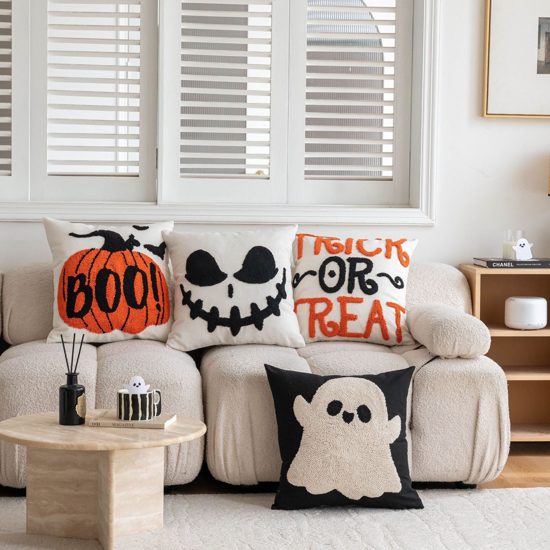Halloween Pillow Modern Minimalist Ins Style Bedroom Cushion Pillow Set for Home Use 🇨🇳