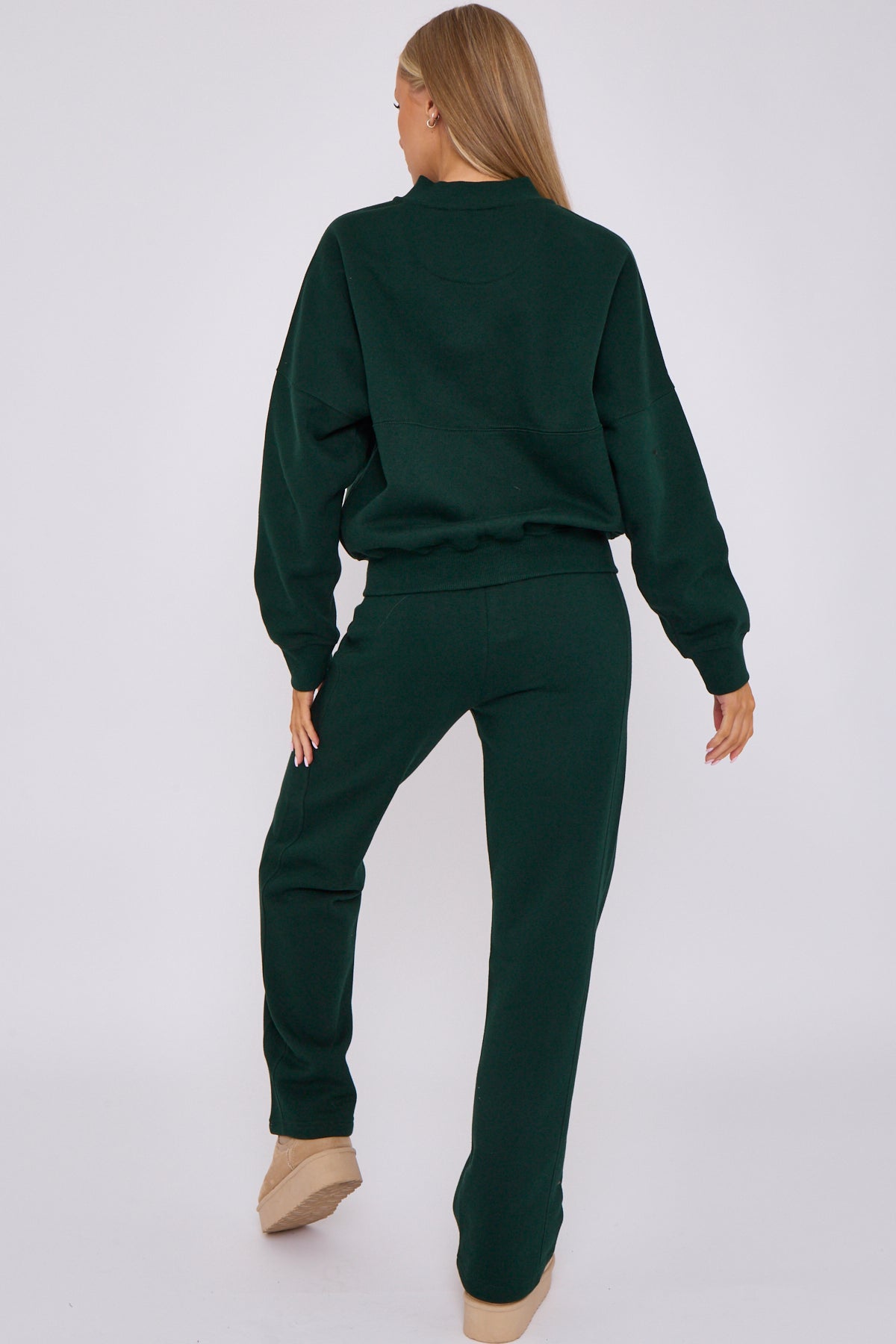 Oversized Bomber Style Fleece Zipper Co-ord 🇬🇧