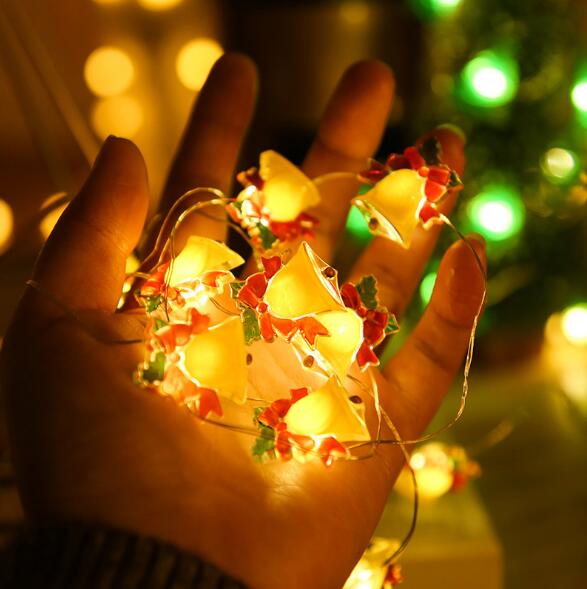Snowman Christmas Tree LED Garland String Lights Snowflakes String Fairy Lights Hanging Ornaments 🇨🇳
