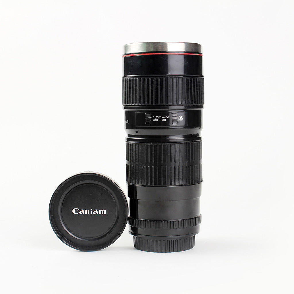 DSLR lens cup stainless steel water cup office coffee cup 🇨🇳