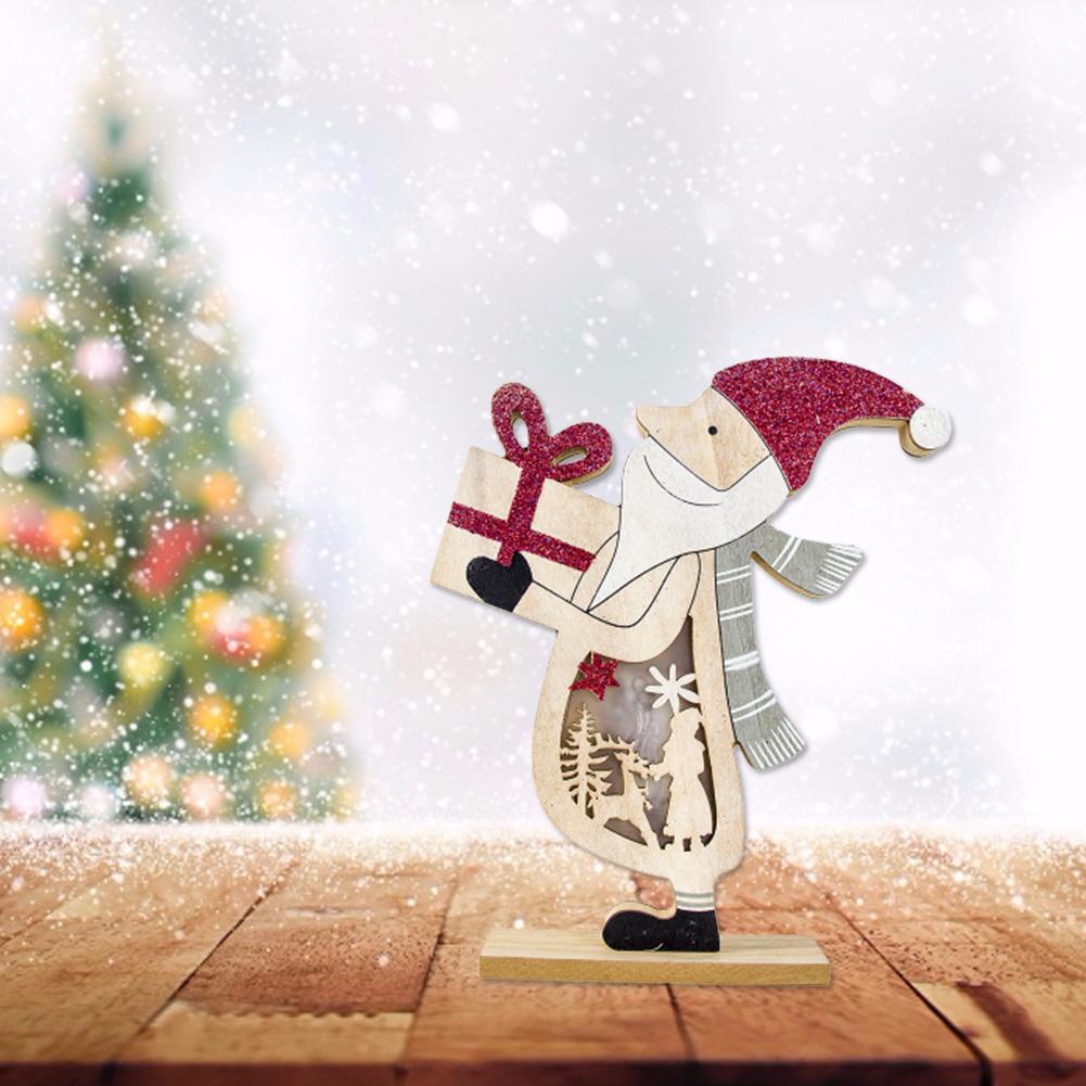 Christmas Wooden Table Light Christmas Tree Growing Ornament Bedside Lamp AAA Battery-powered Decoration 🇨🇳