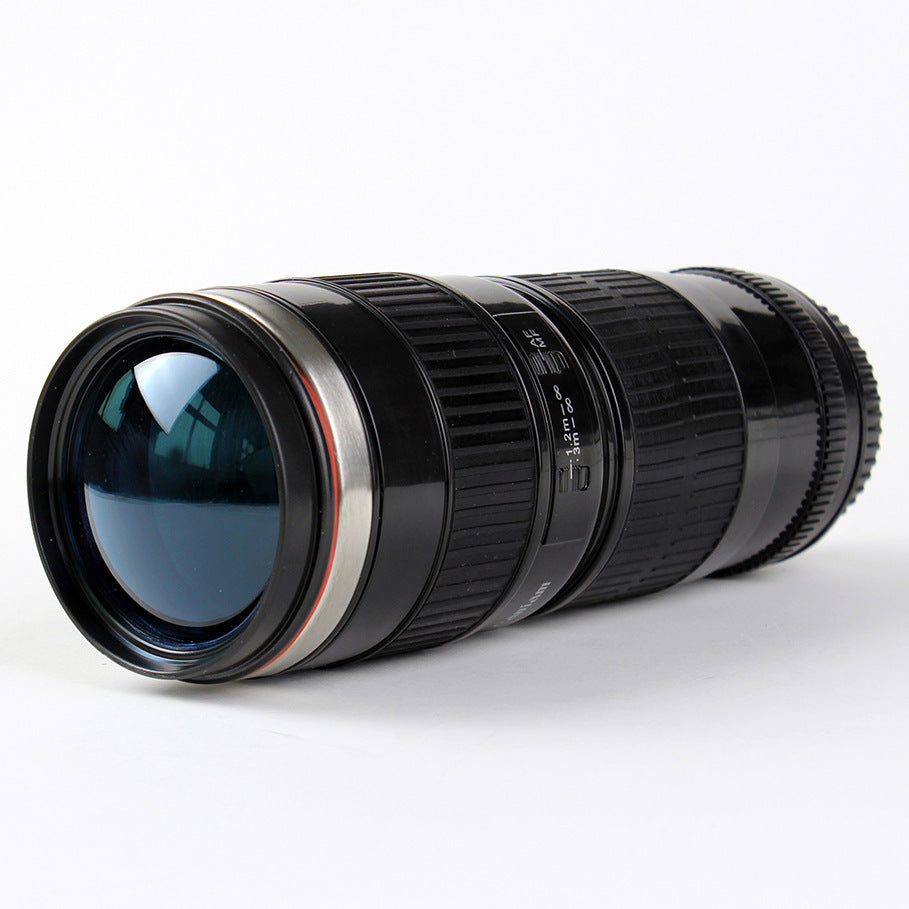 DSLR lens cup stainless steel water cup office coffee cup 🇨🇳