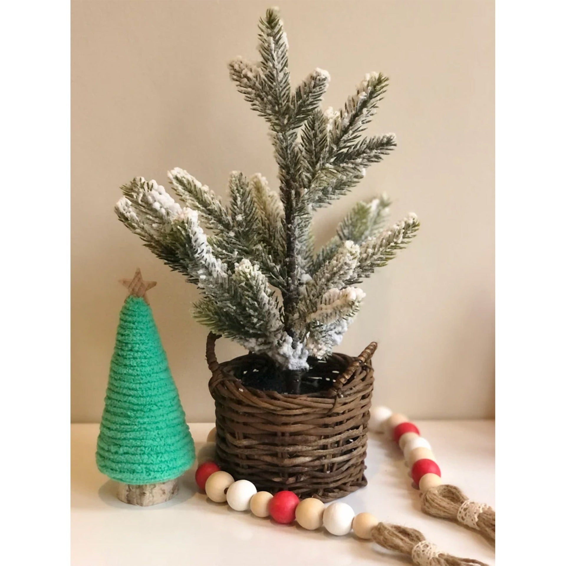 Mini Christmas Tree Table Shelves Scene Decoration Tray Ornaments 🇨🇳