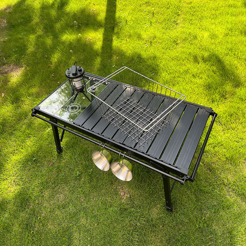 Stainless Steel Folding Basket: Drain & Wash, Ideal Camping Table Accessory 🇨🇳