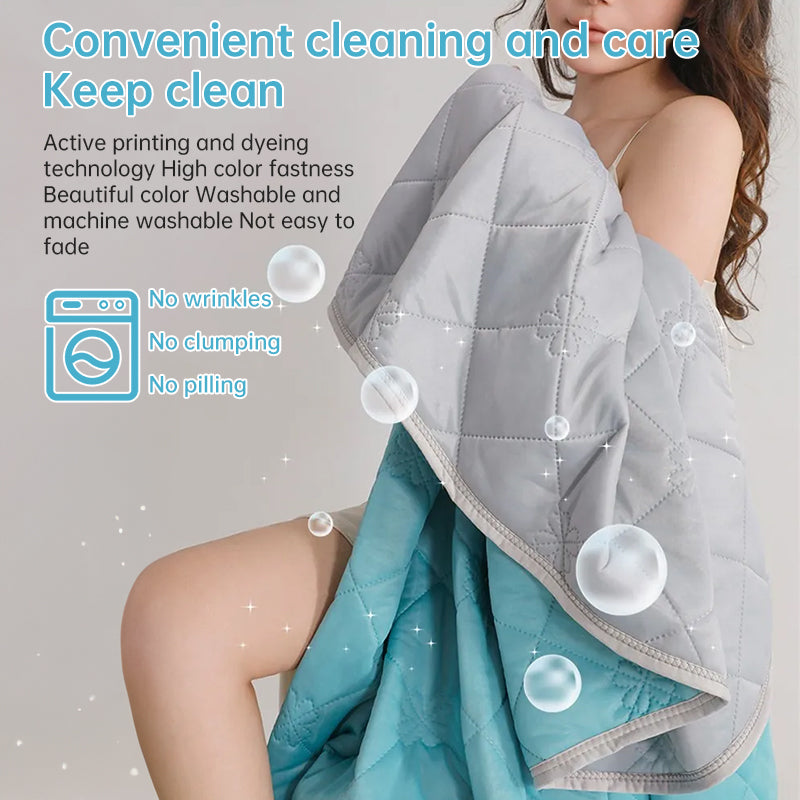 Grade A Cooling Blanket: Soft, breathable, king/queen size, summer lightweight cool comforter 🇨🇳