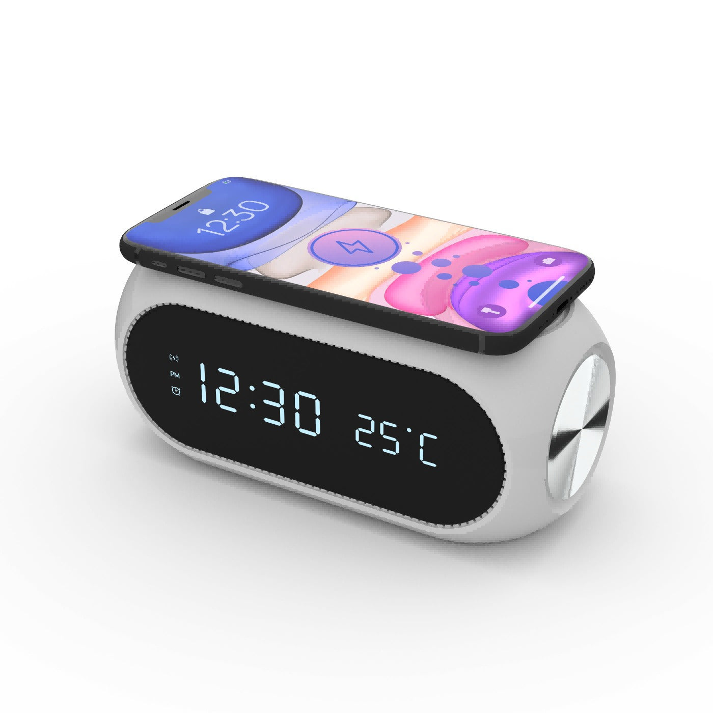 15W wireless charging clock alarm thermometer wireless charging time display wireless charging 🇨🇳