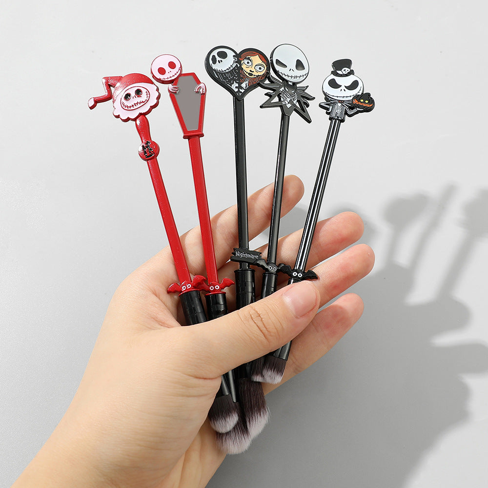 Christmas Night Jack Skull Makeup Brush SET Metal Handle 🇨🇳