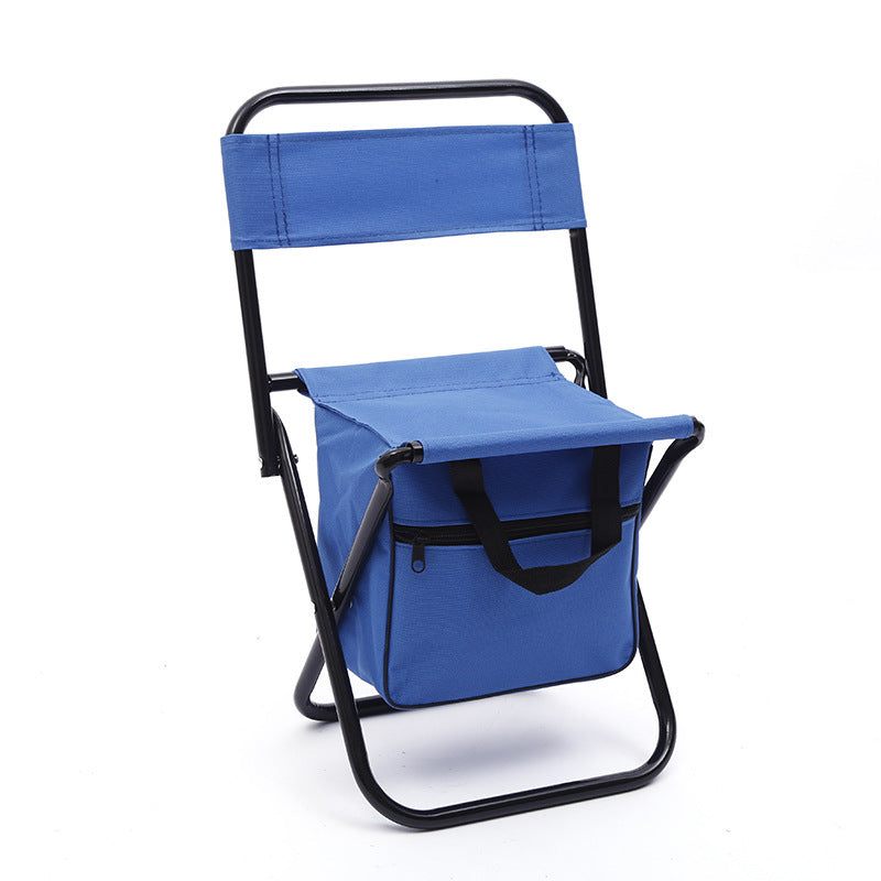 Outdoor Camping Folding Chair with Storage Backrest and Carrying Bag 🇨🇳