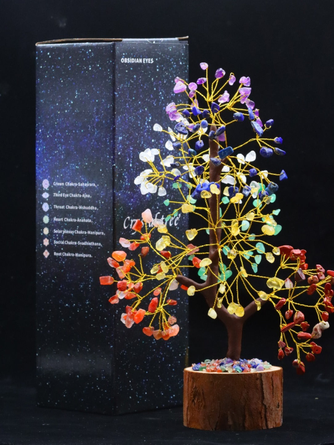 Hot selling crystal tree, fortune tree, home crafts, desktop, fortune seeking stone decorations 🇨🇳