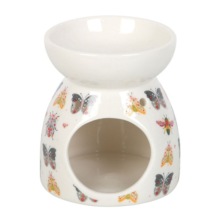 Floral Bug Print Oil Burner and Wax Warmer 🇬🇧