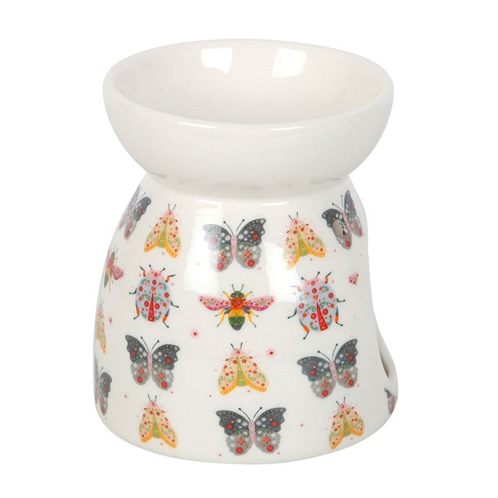 Floral Bug Print Oil Burner and Wax Warmer 🇬🇧