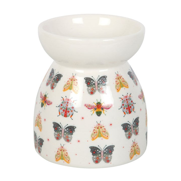 Floral Bug Print Oil Burner and Wax Warmer 🇬🇧