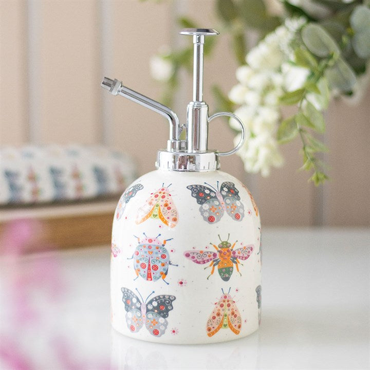 Floral Bug Print Ceramic Plant Mister 🇬🇧