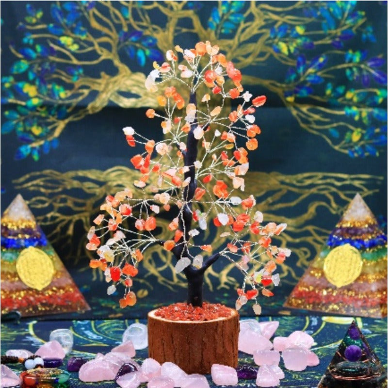 Hot selling crystal tree, fortune tree, home crafts, desktop, fortune seeking stone decorations 🇨🇳