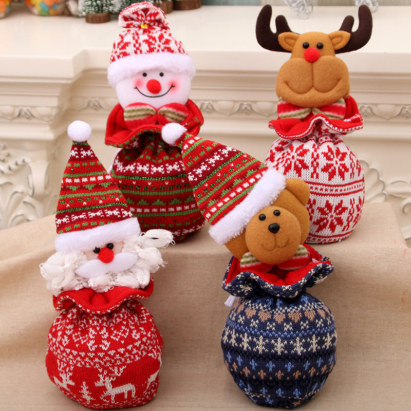 New Christmas Children's Knitted Wool Christmas Eve Goodie Bag 🇨🇳