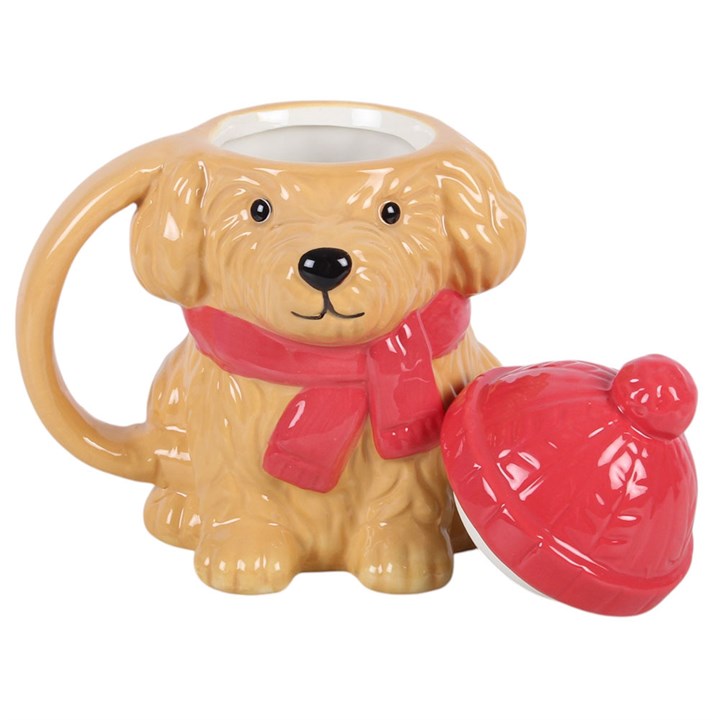 Winter Puppy Lidded Mug 🇬🇧