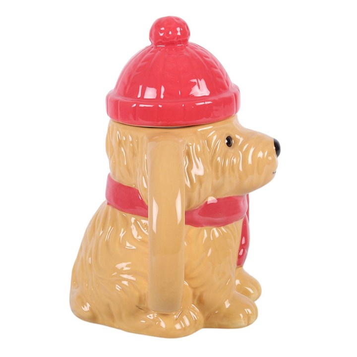 Winter Puppy Lidded Mug 🇬🇧