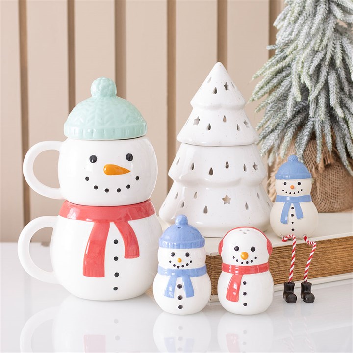 Winter Snowman Shelf Sitter Ornament 🇬🇧