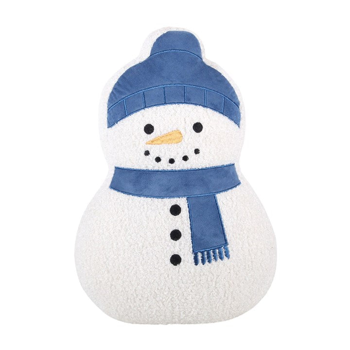 Snowman Shaped Boucle Cushion 🇬🇧