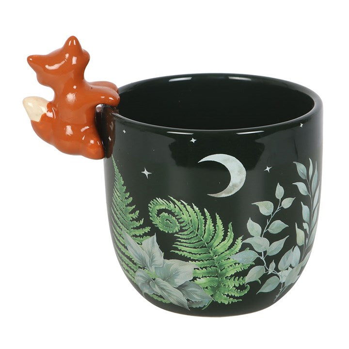 Green Forest Plant Pot with Fox 🇬🇧