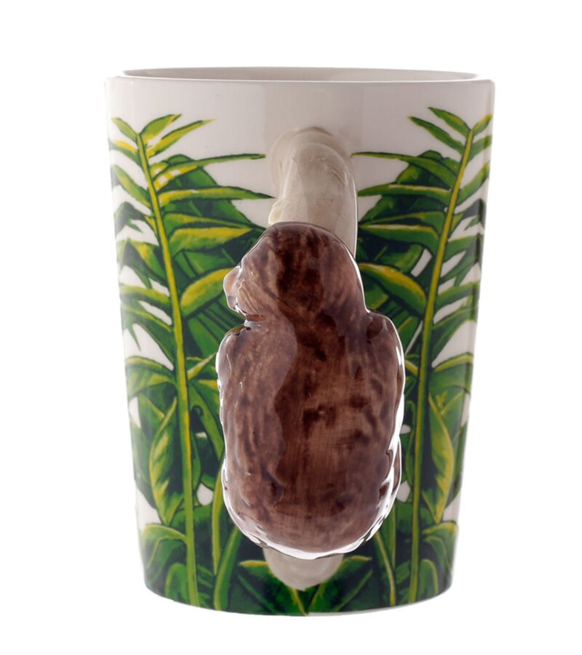 Shaped Handle Ceramic Mug - Jungle Explorer Sloth 🇬🇧
