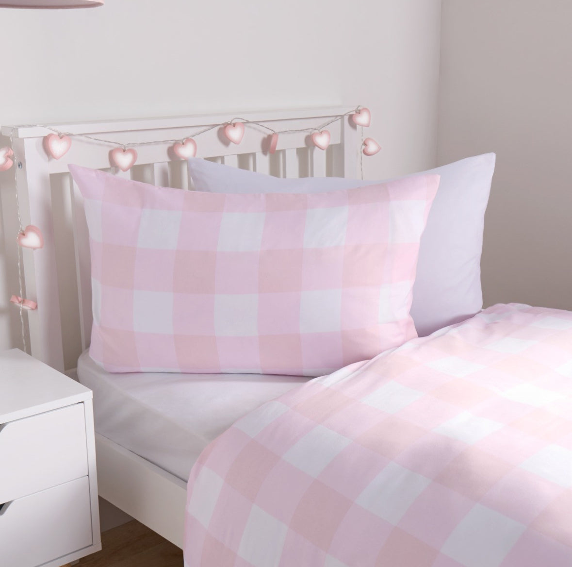 Gingham Duvet Set - Pink 🇬🇧