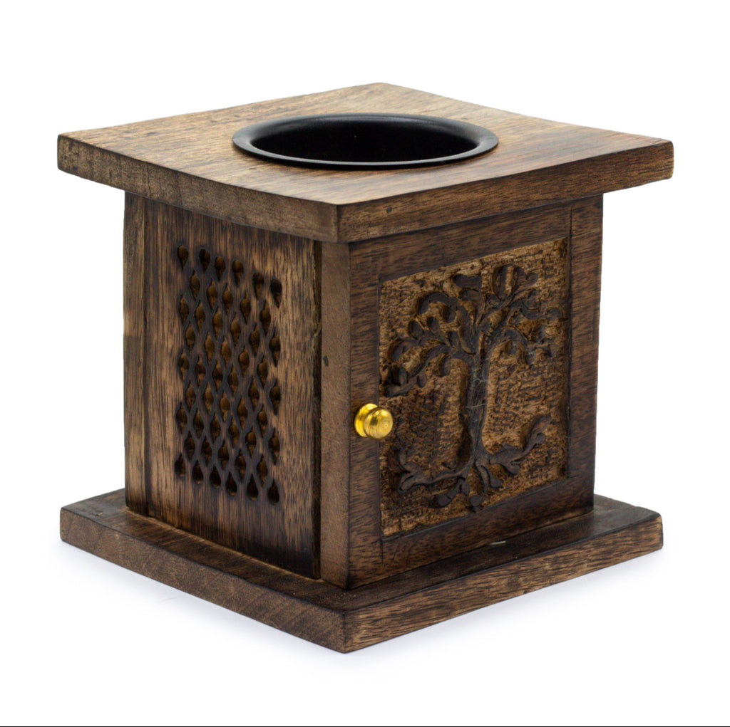 Large Mango Box Burner - Tree of life 🇬🇧
