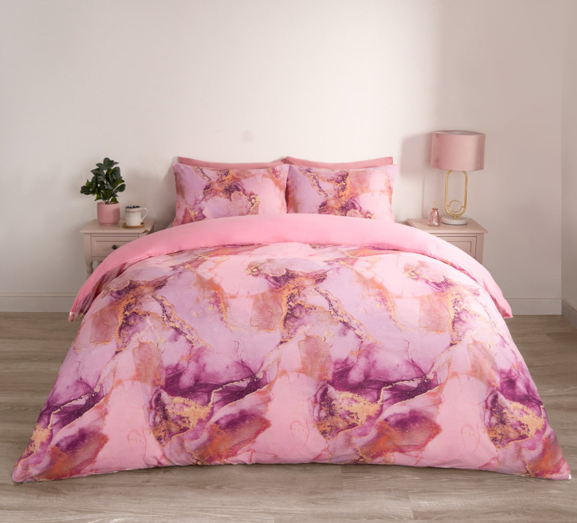 Marble Print Duvet Set- reversible 🇬🇧