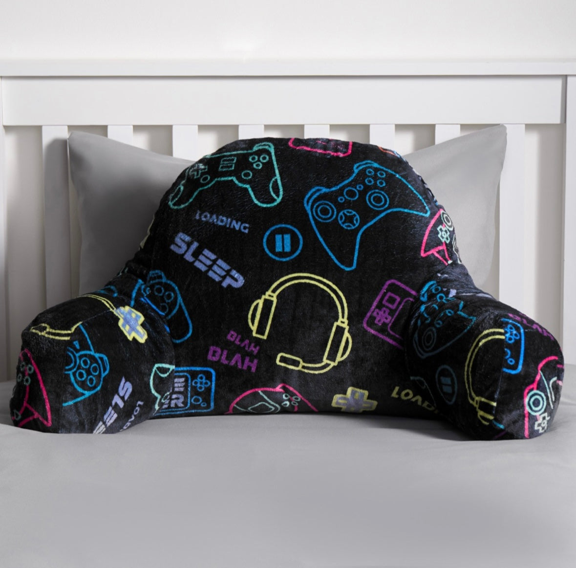 Kids Gaming Fleece Cuddle Cushion - Black 🇬🇧