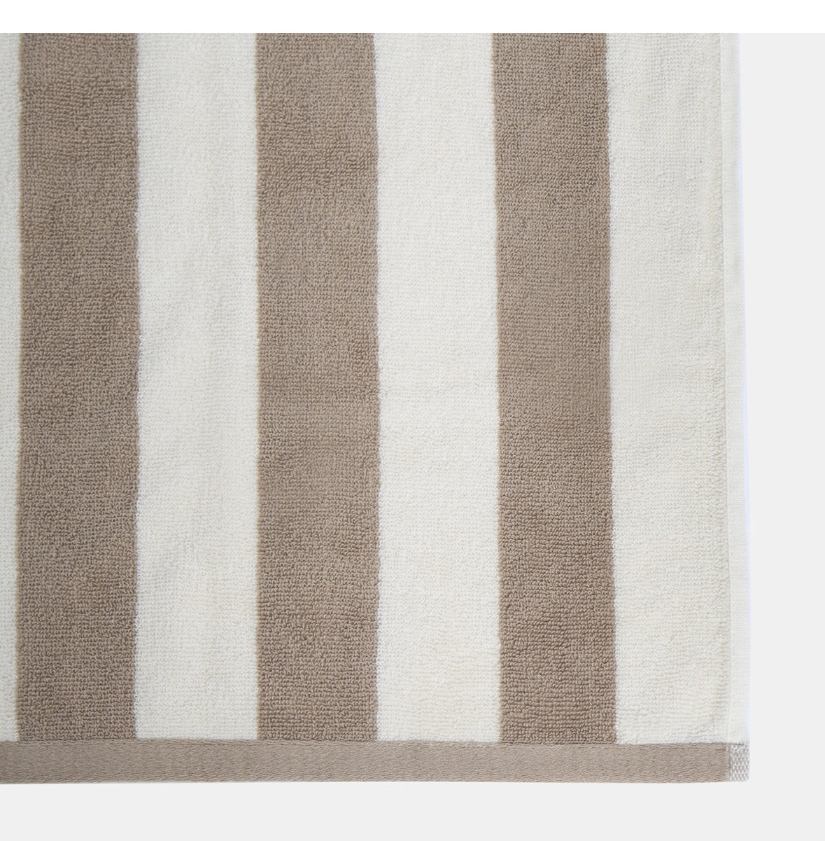 100% Cotton Jacquard Striped Towel - Mink 🇨🇳