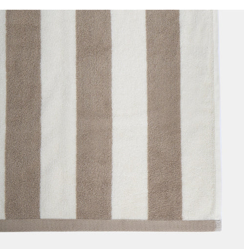 100% Cotton Jacquard Striped Towel - Mink 🇨🇳