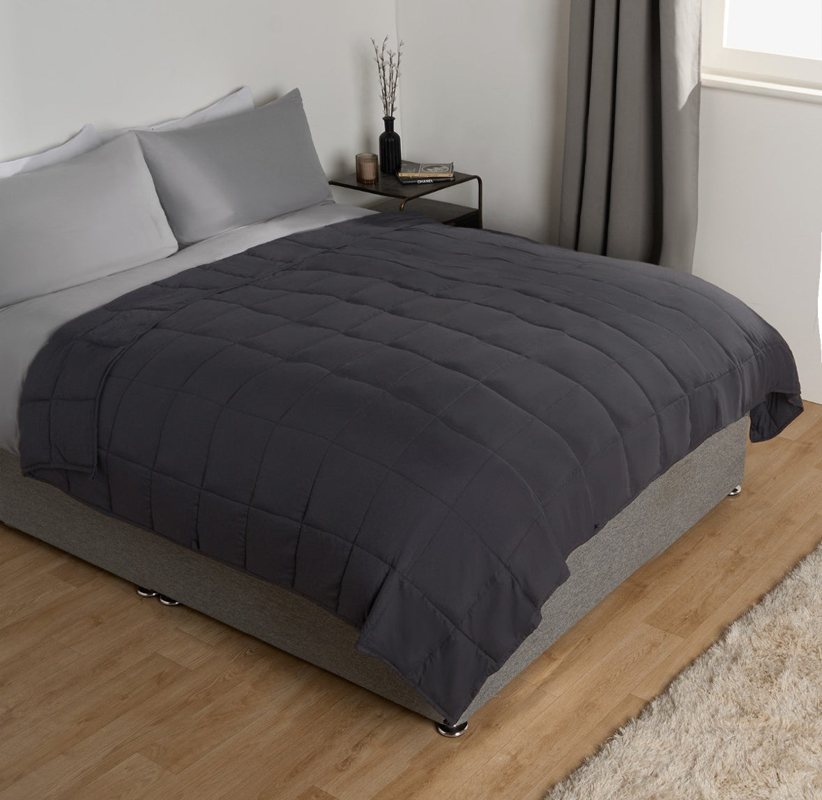 Supersoft Weighted 6kg Blanket, Charcoal - 125 x 180cm 🇬🇧