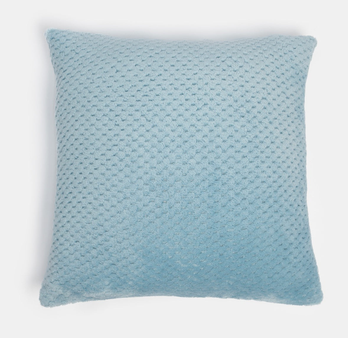 Waffle Fleece Cushion Covers - Blue 2 pack 🇬🇧