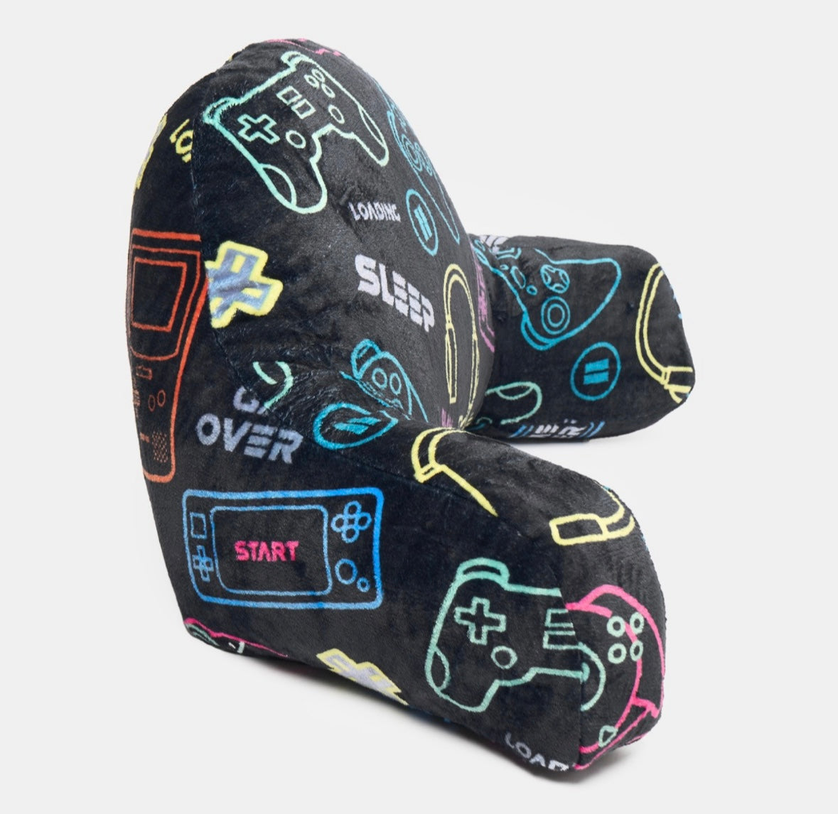 Kids Gaming Fleece Cuddle Cushion - Black 🇬🇧