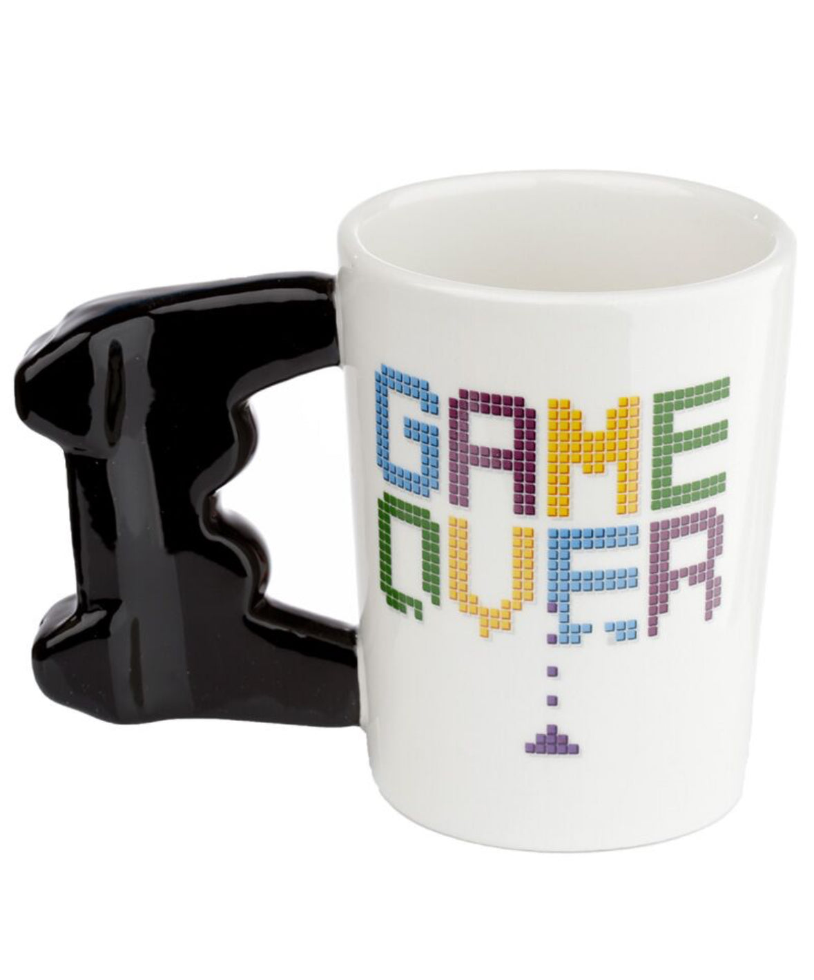 Shaped Handle Ceramic Mug - GAME OVER Game Controller 🇬🇧