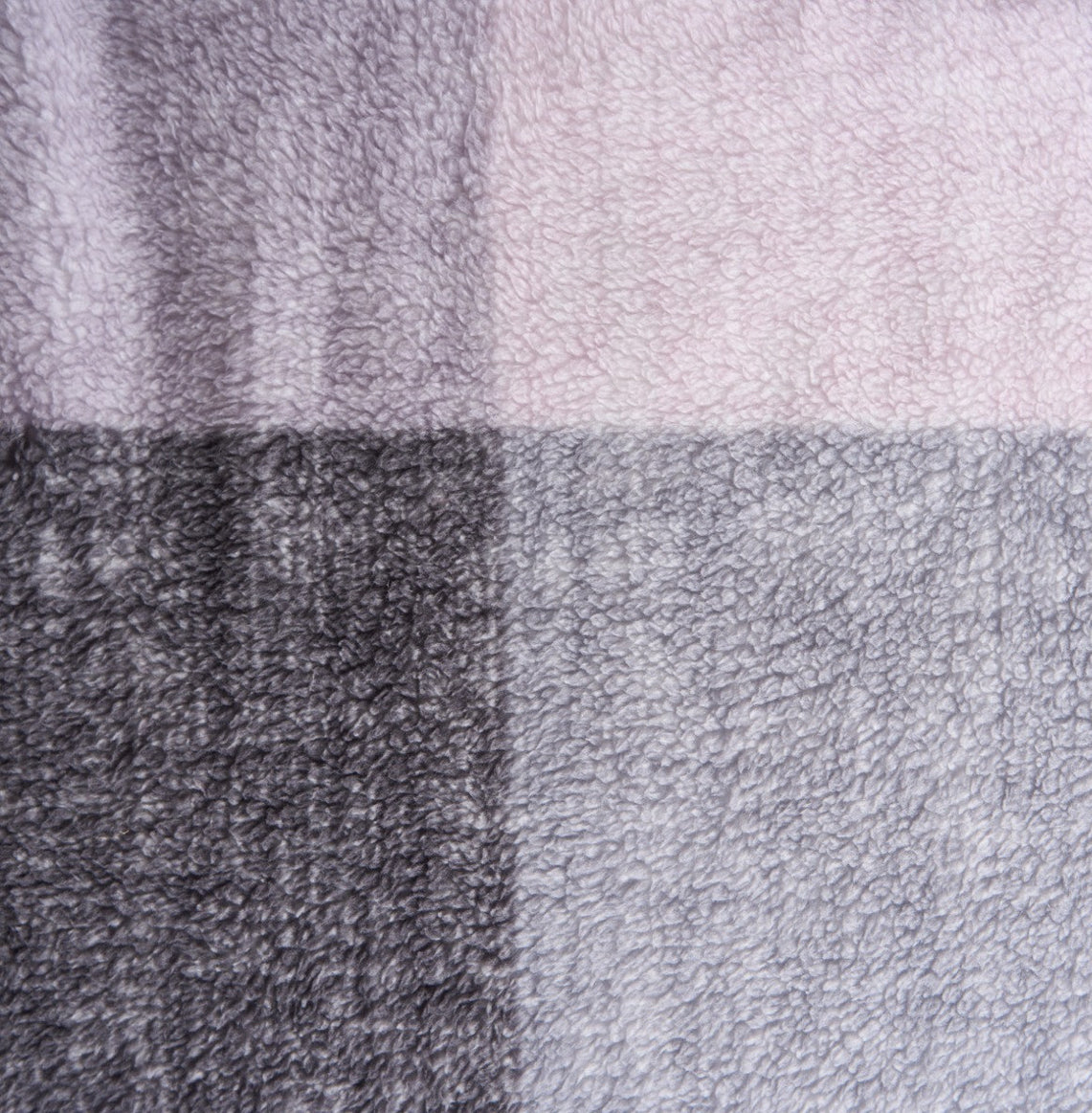 Gingham Check Teddy Duvet Set - Blush 🇬🇧