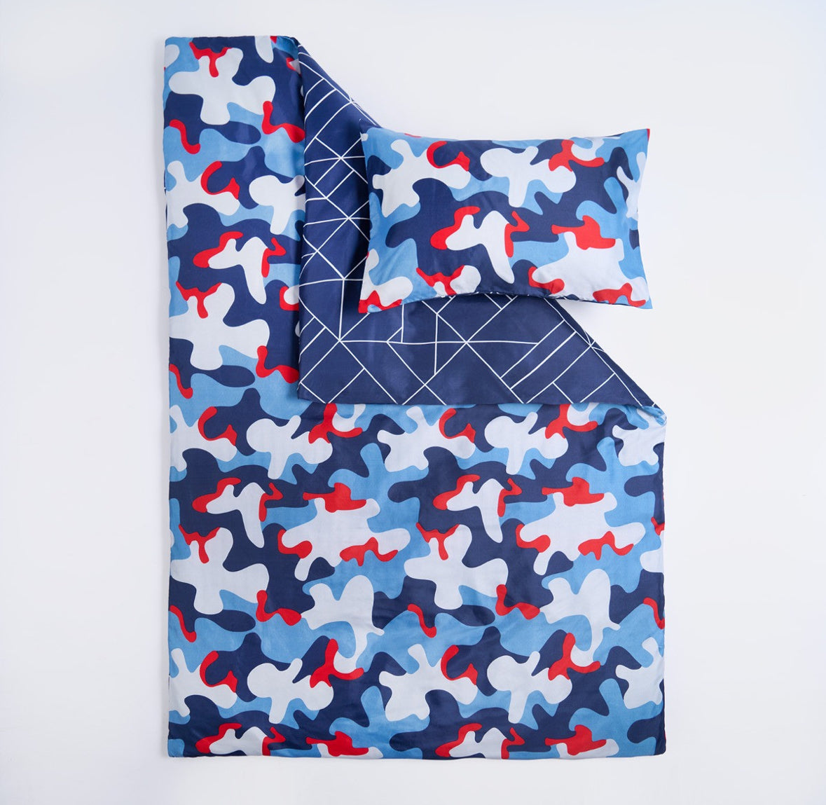 Abstract Camo Reversible Duvet Cover Set 🇬🇧