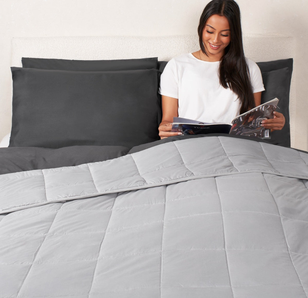 Cotton Weighted Blanket - Grey 🇬🇧