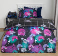 Neon Gaming Check Reversible Duvet Cover Set 🇬🇧