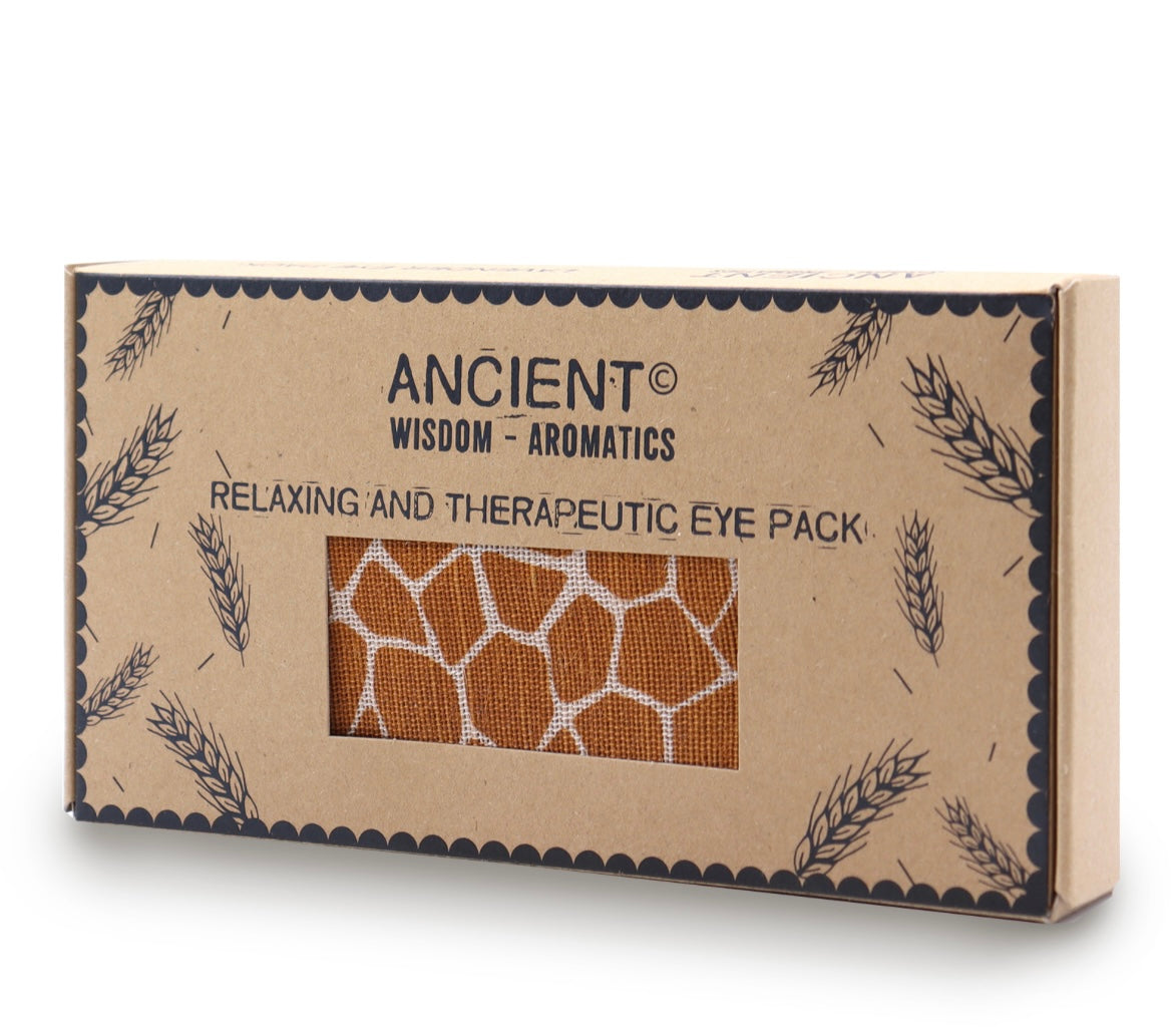Lavender Natural Cotton and Juco Eye Pillow in Gift Box - Madagascar Giraffe 🇬🇧